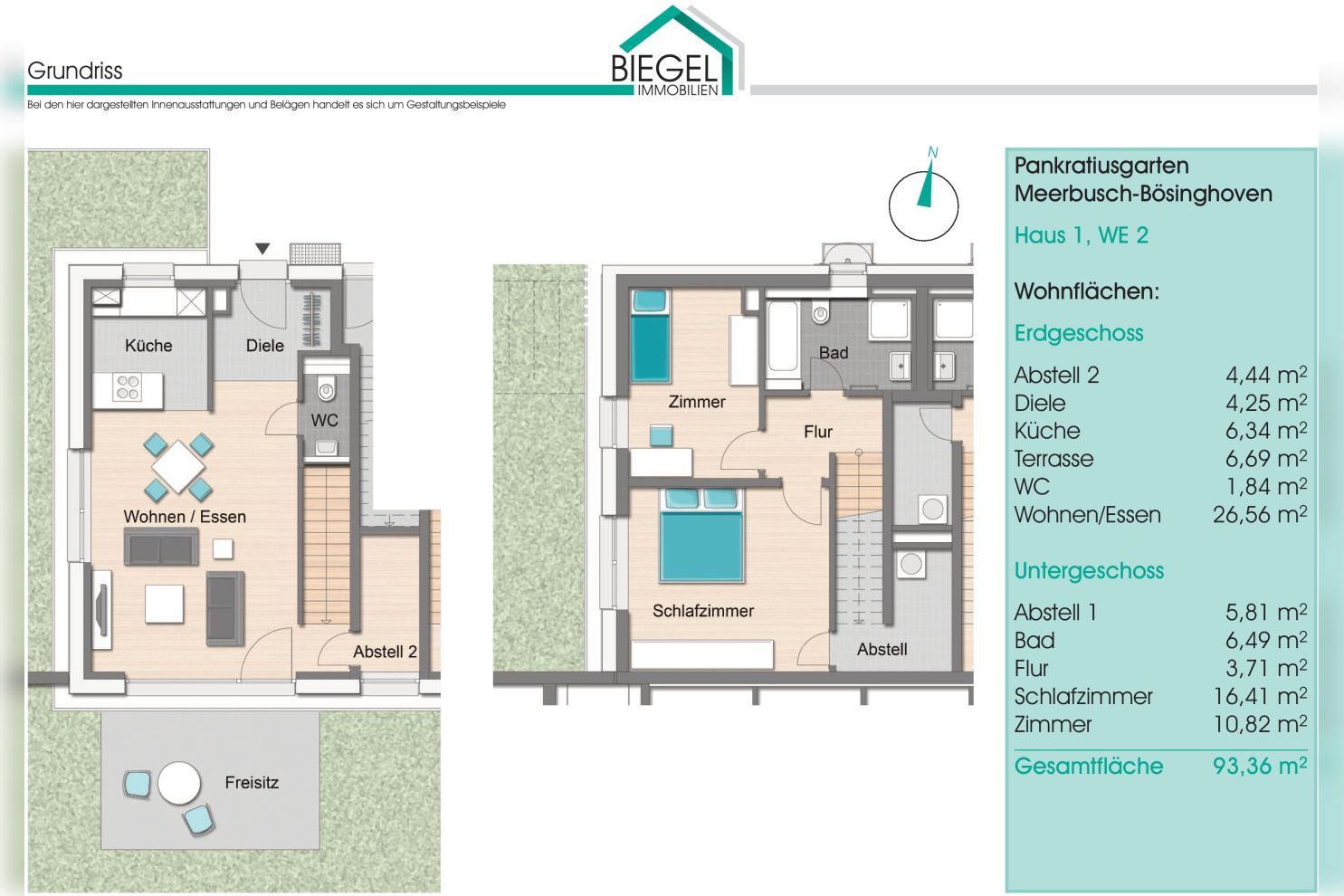 Immobilie Nr.BÖ-01.2 - BÖ-01.2;  3-Raum-Wohnung über EG und Sout., Terrasse u. Garten - Bild 15.jpg