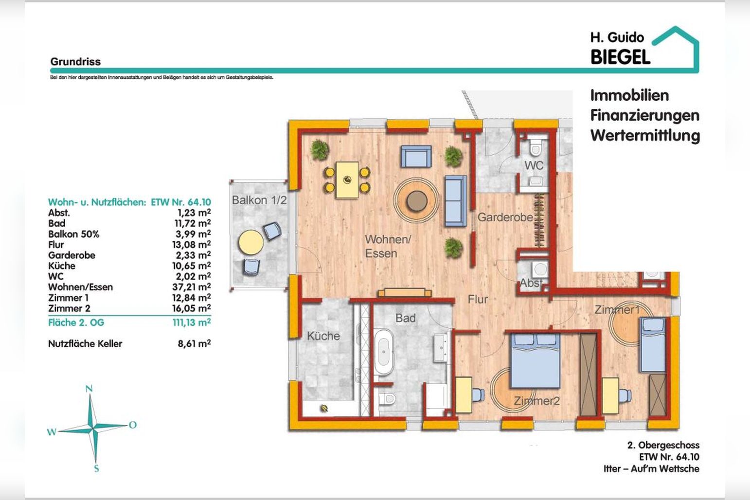 Immobilie Nr.64.10 - 3- oder wahlweise 4-Raum-Wohnung mit Balkon im THERMOHAUS ITTER. - Bild 6.jpg